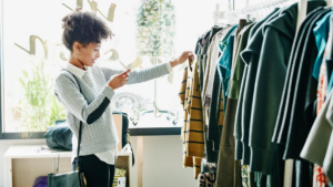 woman shopping